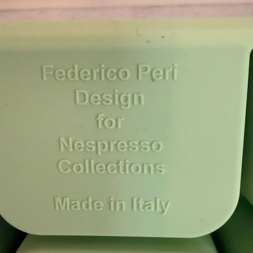 NWT Nespresso Barista Collection Silicone Ice Cube Tray Green OS
